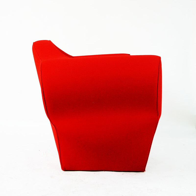 Vintage red easy chair by Ron Arad for Poltrona Moroso, Italy 1988