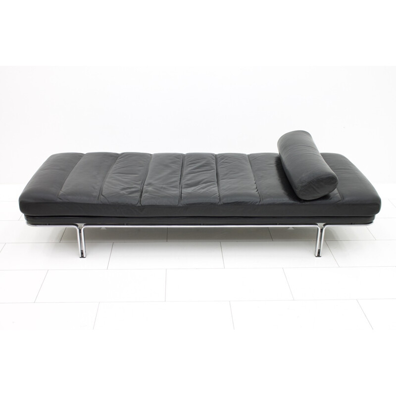 Canapé-lit en cuir noir par Horst Brüning pour Kill International - 1960