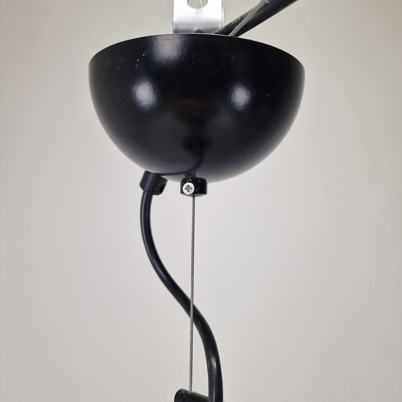 Lámpara de suspensión vintage de cristal de Murano por Gae Aulenti para Vistosi, Italia