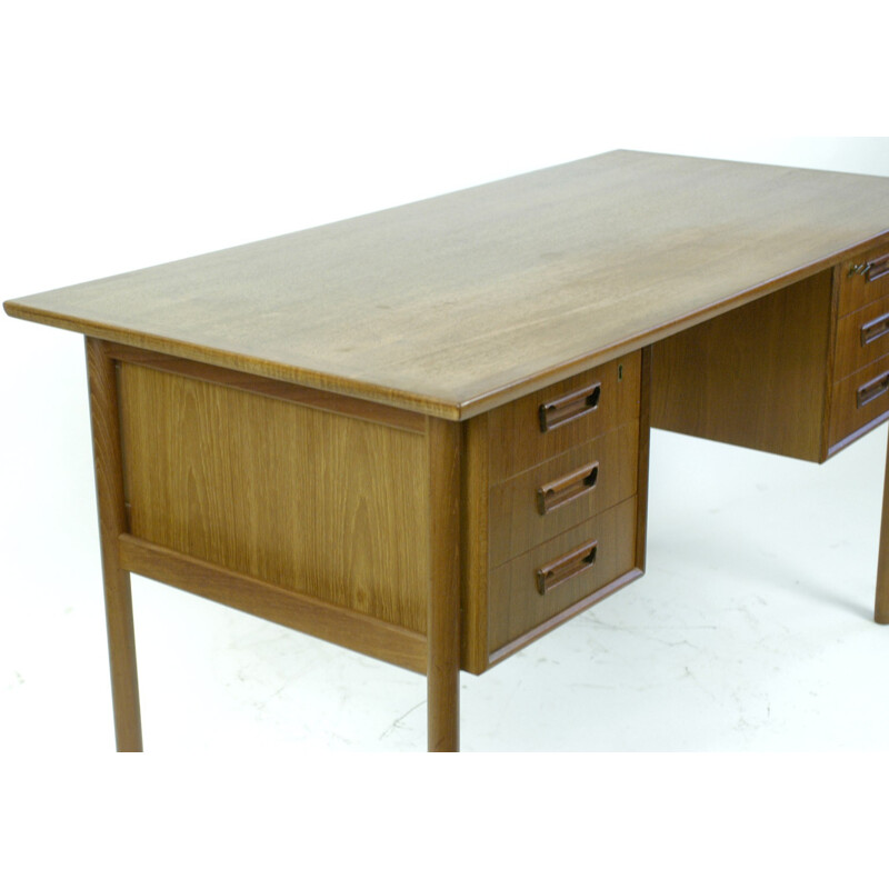 Danish teak desk by Gunnar Nielsen Tibergaard - 1960s