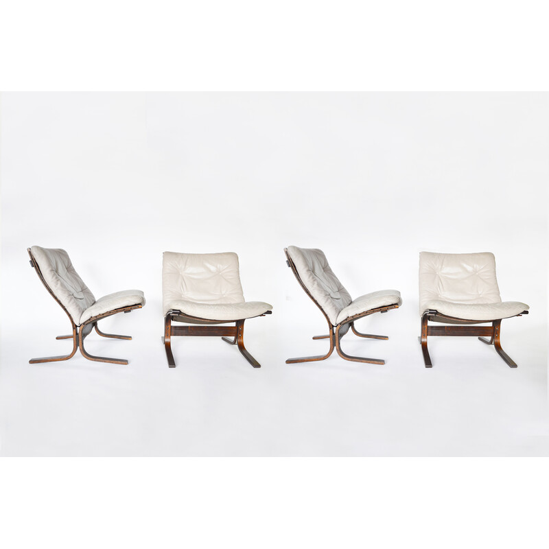 Lot de 4 fauteuils vintage Siesta par Ingmar Relling pour Westnofa, Norvège 1960
