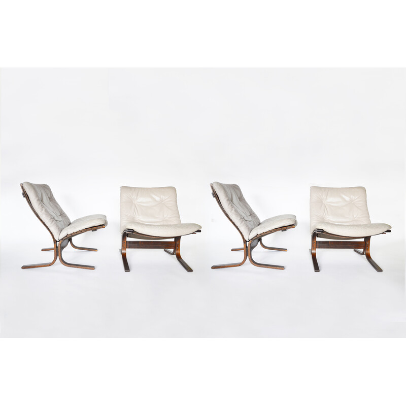 Set of 4 vintage Siesta armchairs by Ingmar Relling for Westnofa, Norway 1960