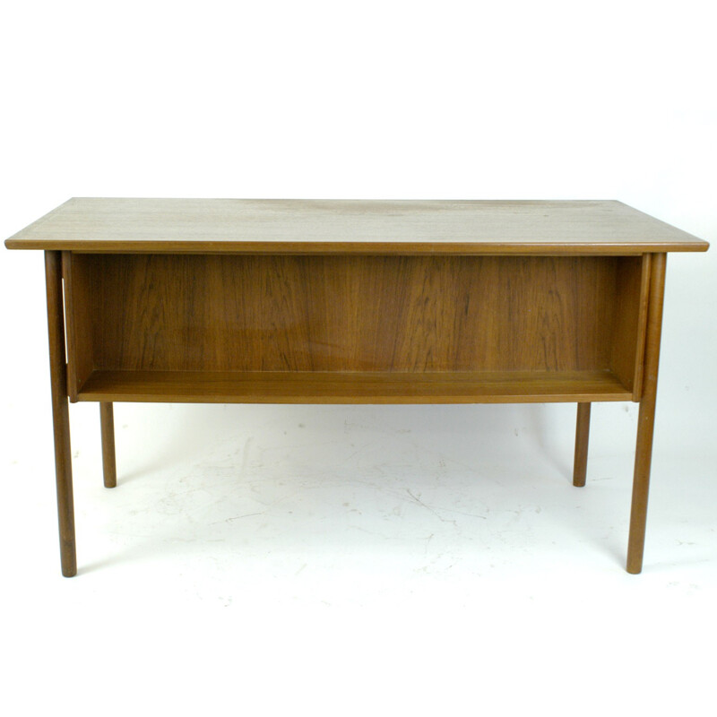 Danish teak desk by Gunnar Nielsen Tibergaard - 1960s