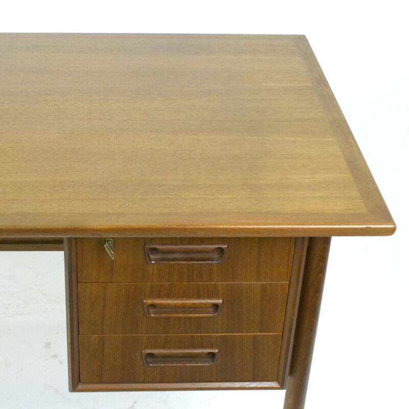 Danish teak desk by Gunnar Nielsen Tibergaard - 1960s