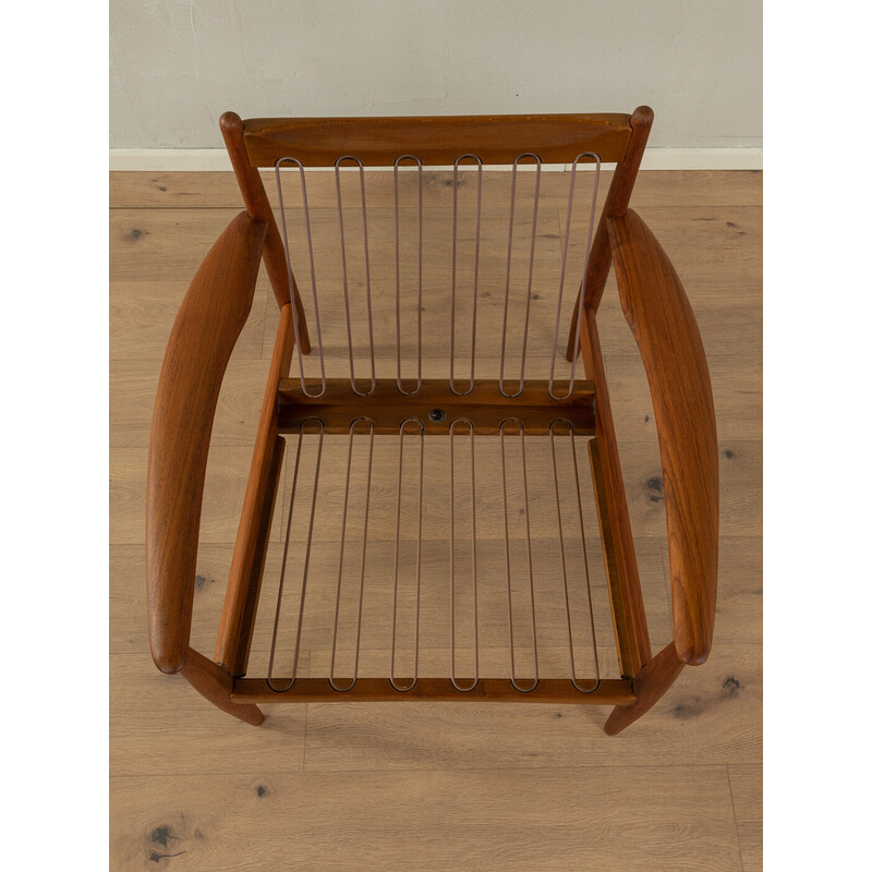 Vintage teakhouten fauteuil van Grete Jalk voor France en Daverkosen, Denemarken 1950