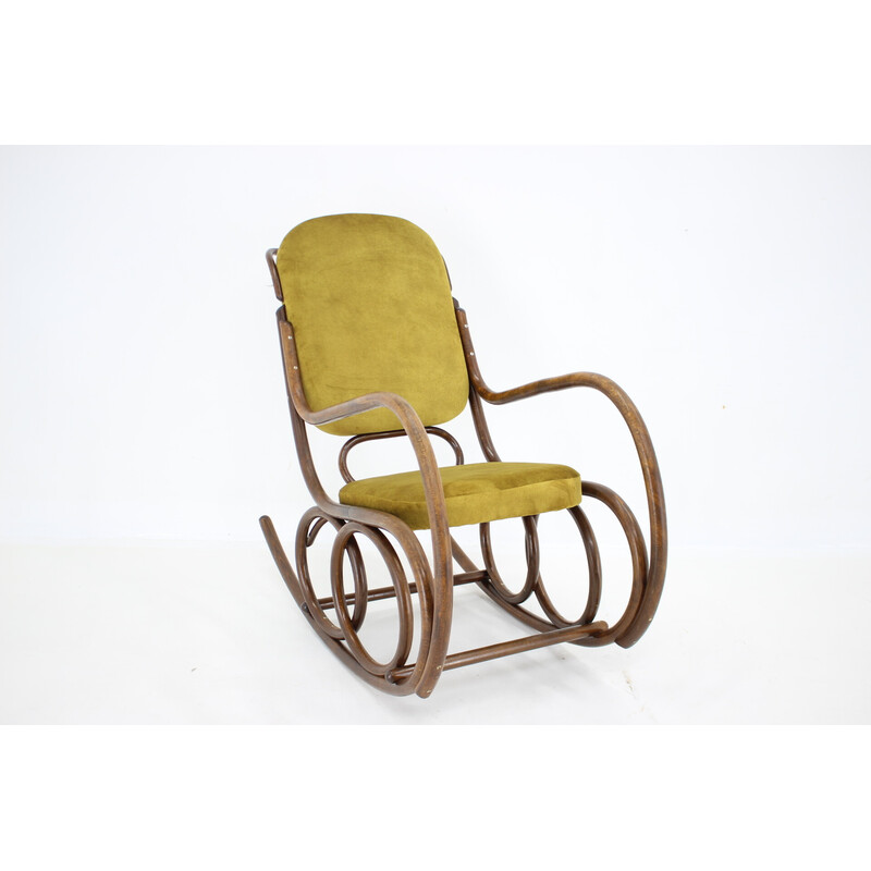 Vintage schommelstoel voor Ton, Tsjecho-Slowakije 1960