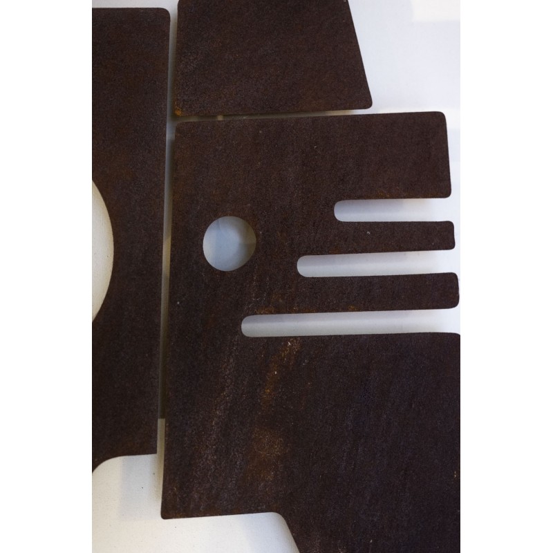 Vintage sculpture "Sacha" in corten metal