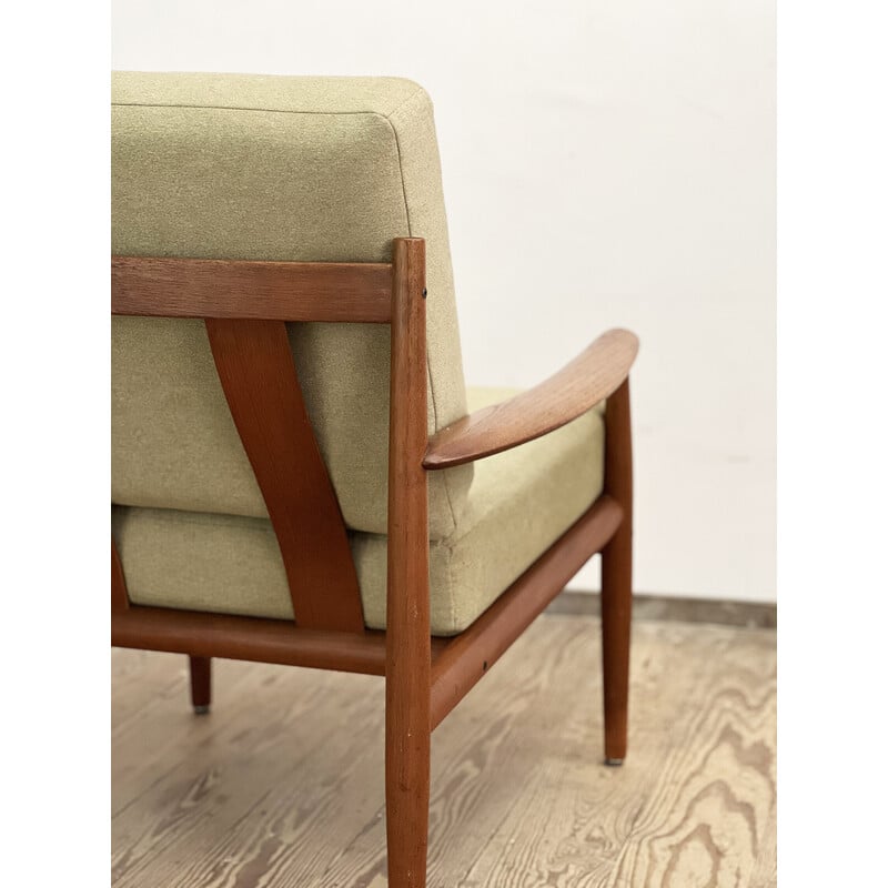 Vintage teak armchair by Grete Jalk for France and Søn, Denmark 1950