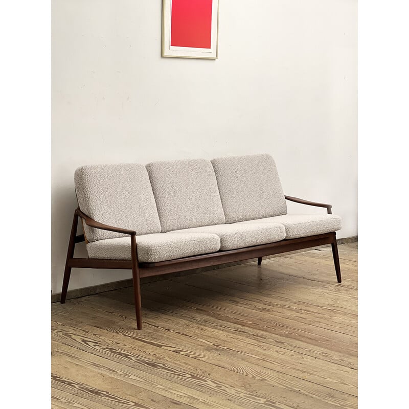 Vintage teak sofa by Hartmut Lohmeyer, Germany 1950