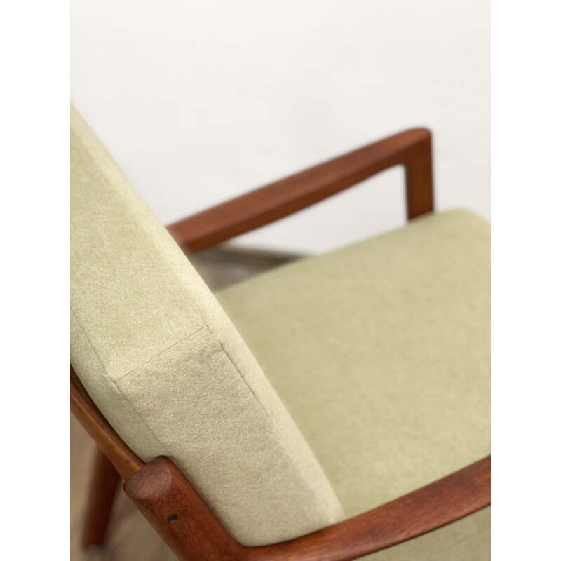 Vintage teak armchair by Ole Wanscher for France and Søn, Denmark 1950