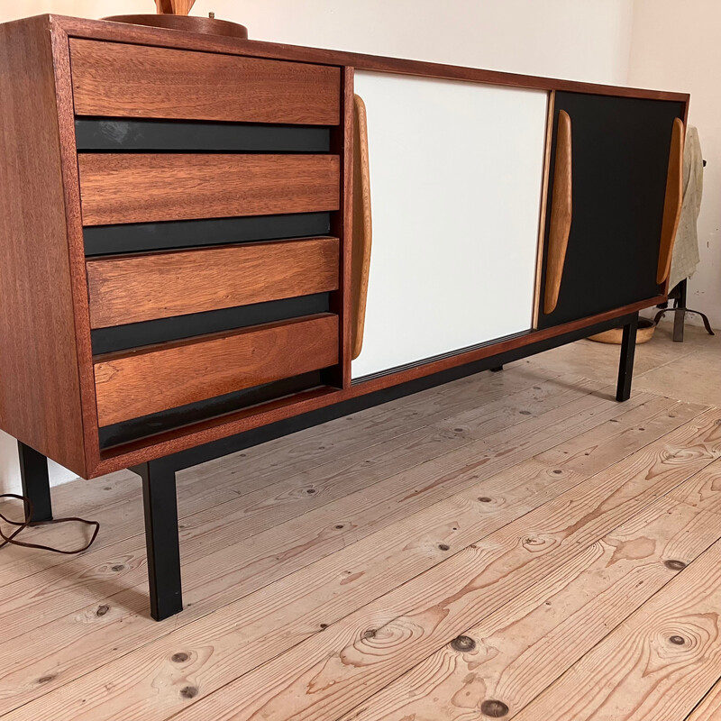 Vintage Cansado mahogany sideboard by Charlotte Perriand, 1950-1960