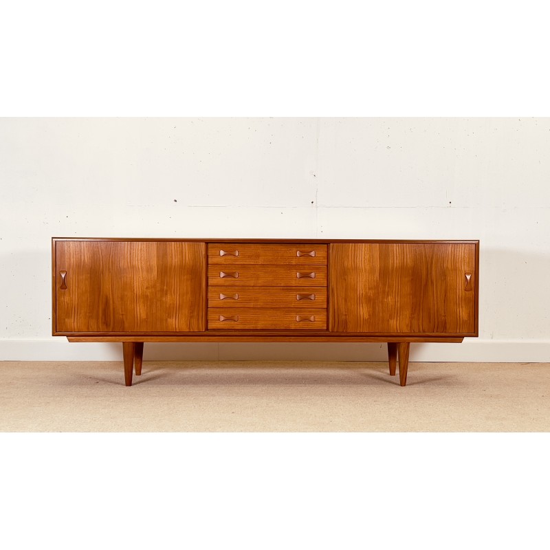 Vintage teak sideboard by Clausen and Son, Denmark 1960