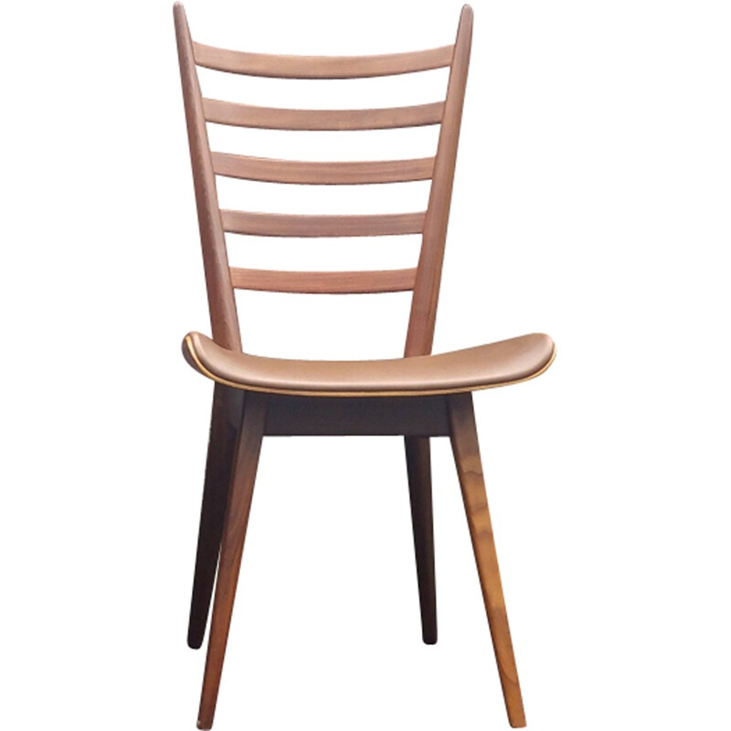 Set of 4 brown dining chairs by Cees Braakman for UMS Pastoe  - 1950s  