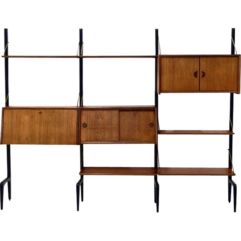 Teak wall unit by Louis van Teeffelen for WeBe - 1950s