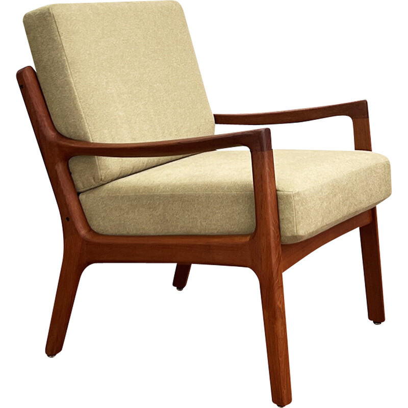 Vintage teak armchair by Ole Wanscher for France and Søn, Denmark 1950
