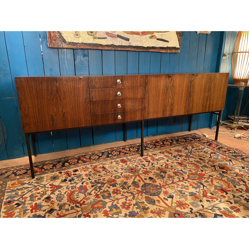 Vintage sideboard in Rio rosewood by Alain Richard, 1950