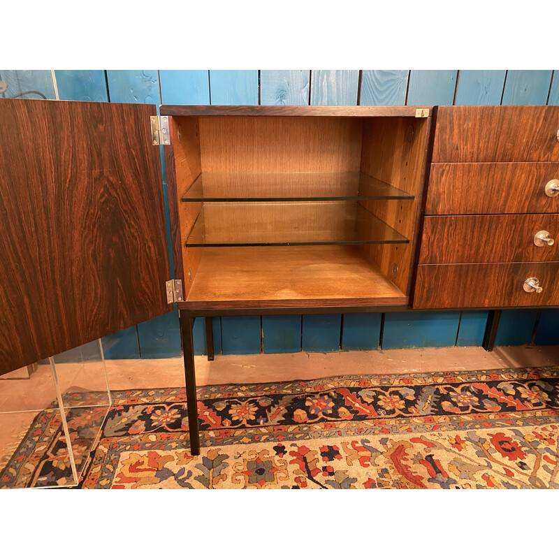 Vintage sideboard in Rio rosewood by Alain Richard, 1950