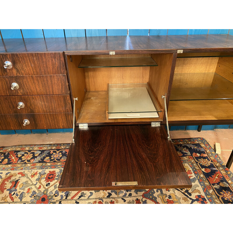 Vintage sideboard in Rio rosewood by Alain Richard, 1950