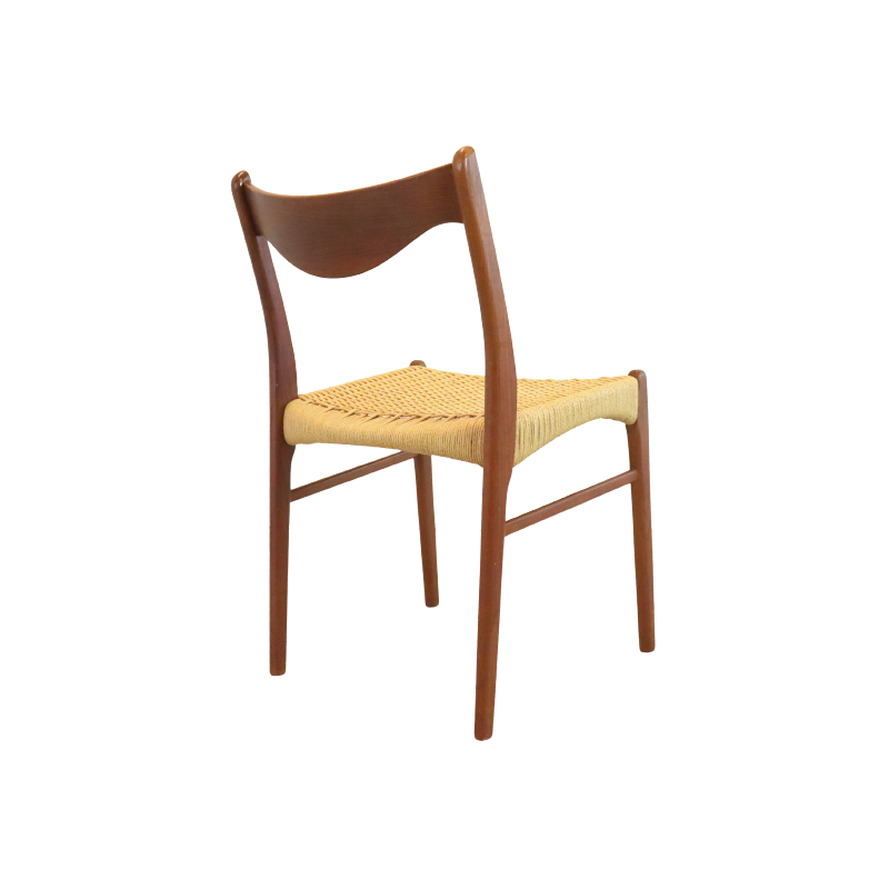 Conjunto de 4 cadeiras de teca vintage de Arne Wahl Iversen para Glyngore Stollenfabrik, Dinamarca 1950