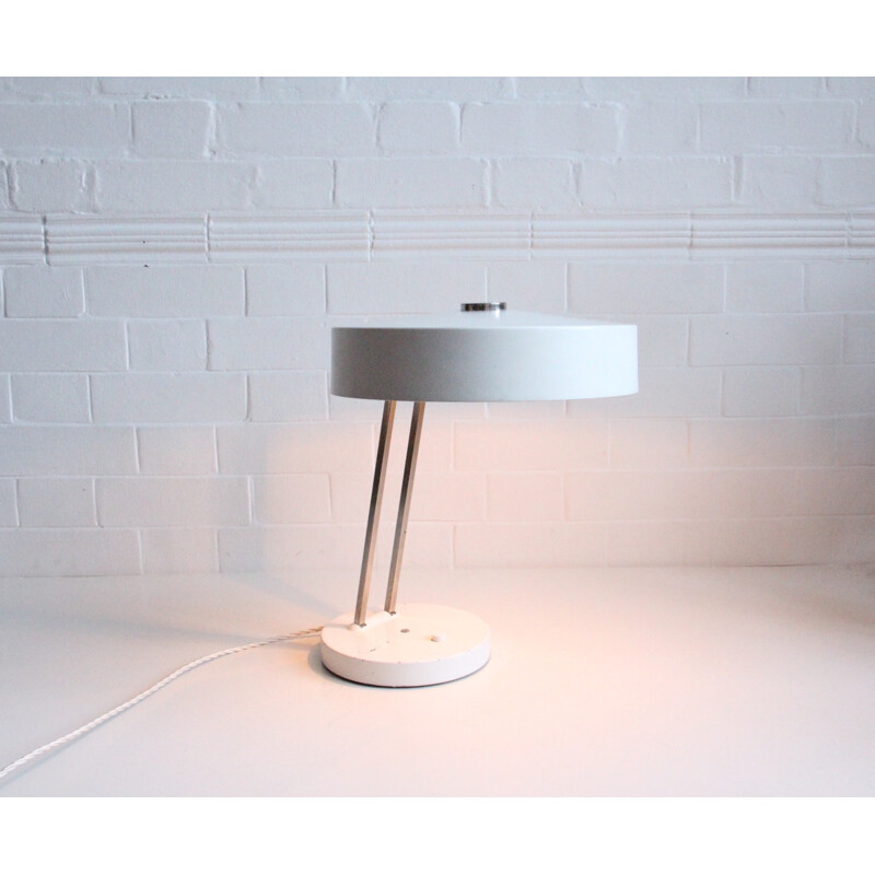 White Dutch desk Lamp by SIS - 1960s 