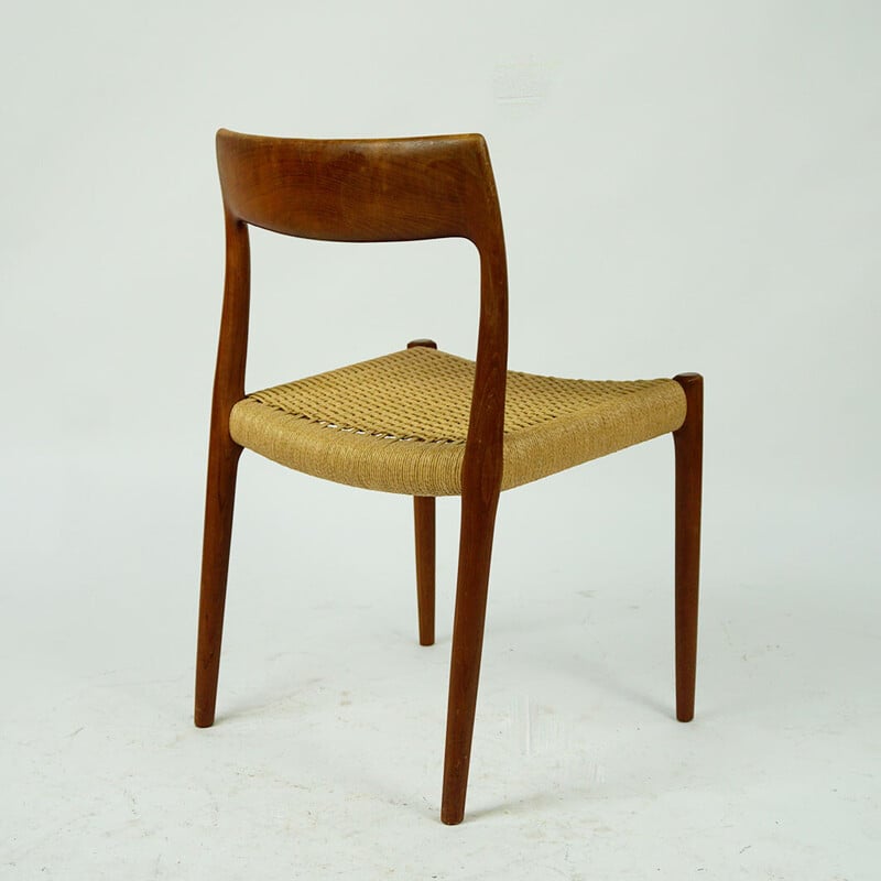 Set of 4 vintage teak chairs by Niels Otto Møller for Jl Møllers, Denmark 1958