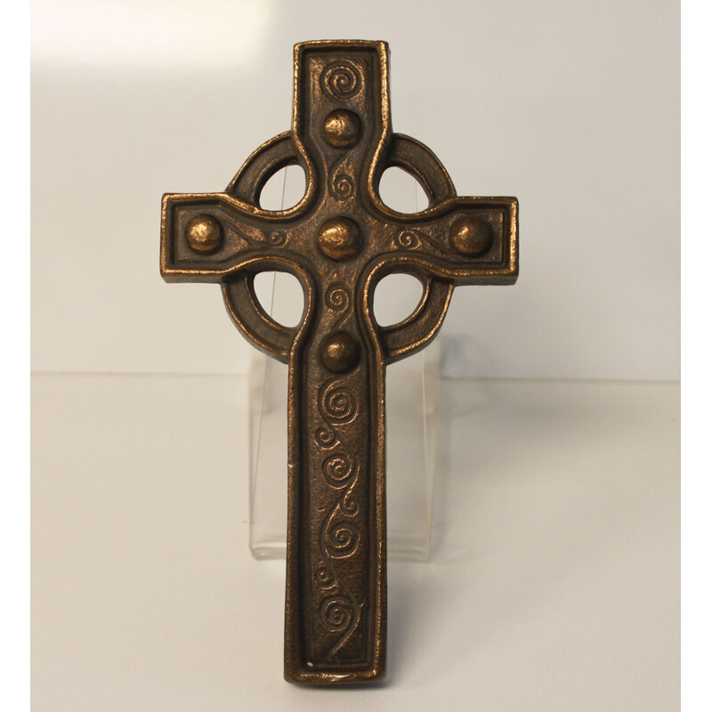 Vintage bronze celtic cross