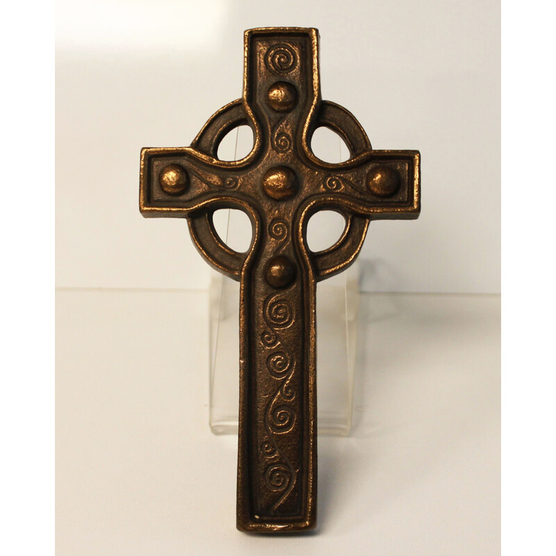 Vintage bronze celtic cross