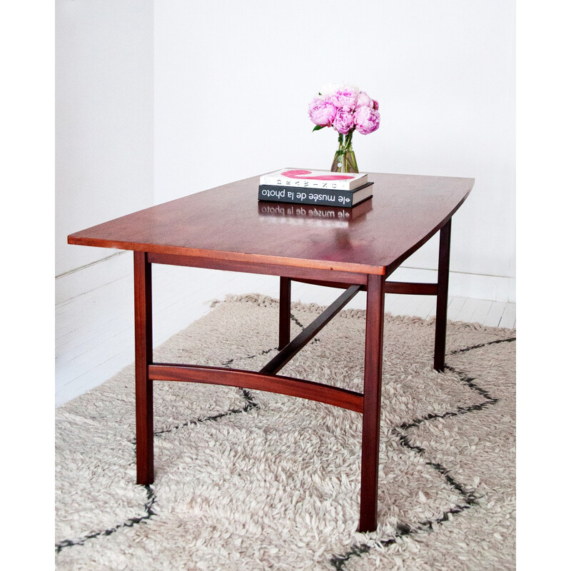 Mid-century rectangular teak table - 1960s