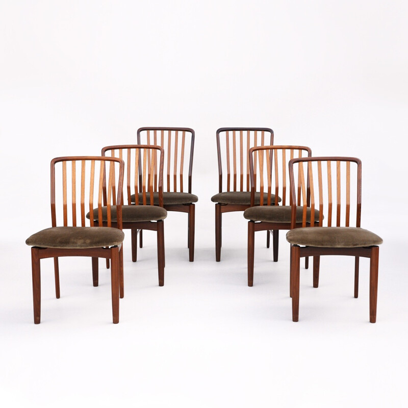 Suite de 6 chaises danoises de Svend Aage Madsen - 1960