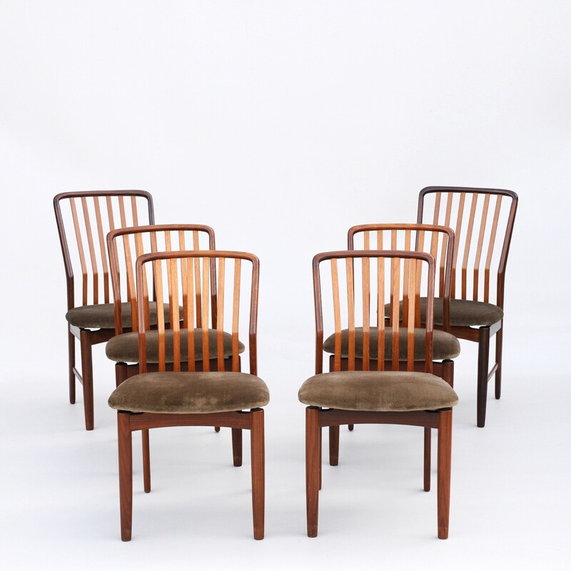 Suite de 6 chaises danoises de Svend Aage Madsen - 1960