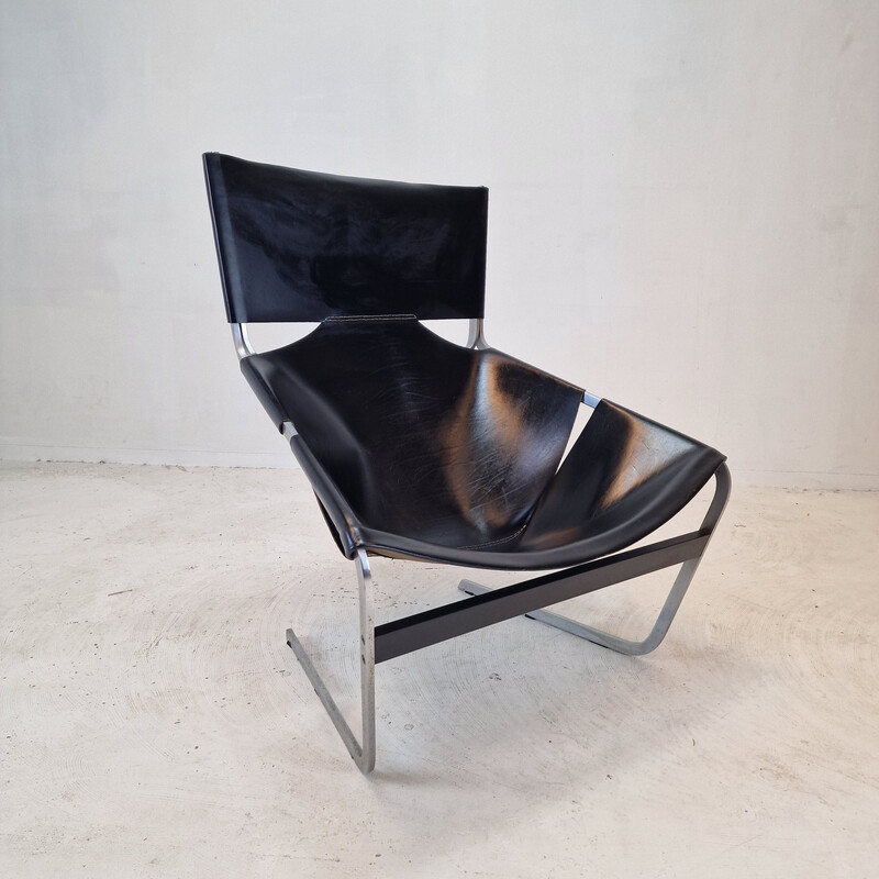 Vintage chair model F444 in metal by Pierre Paulin for Artifort, 1960