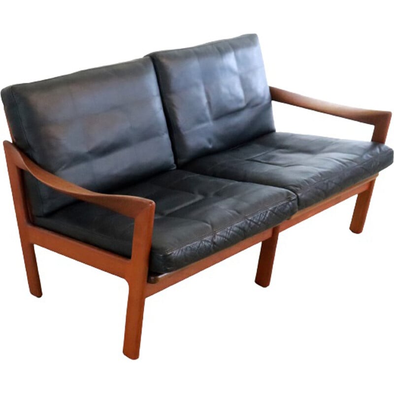 Vintage teak sofa by Illum Wrapso for Niels Eilersen, Denmark