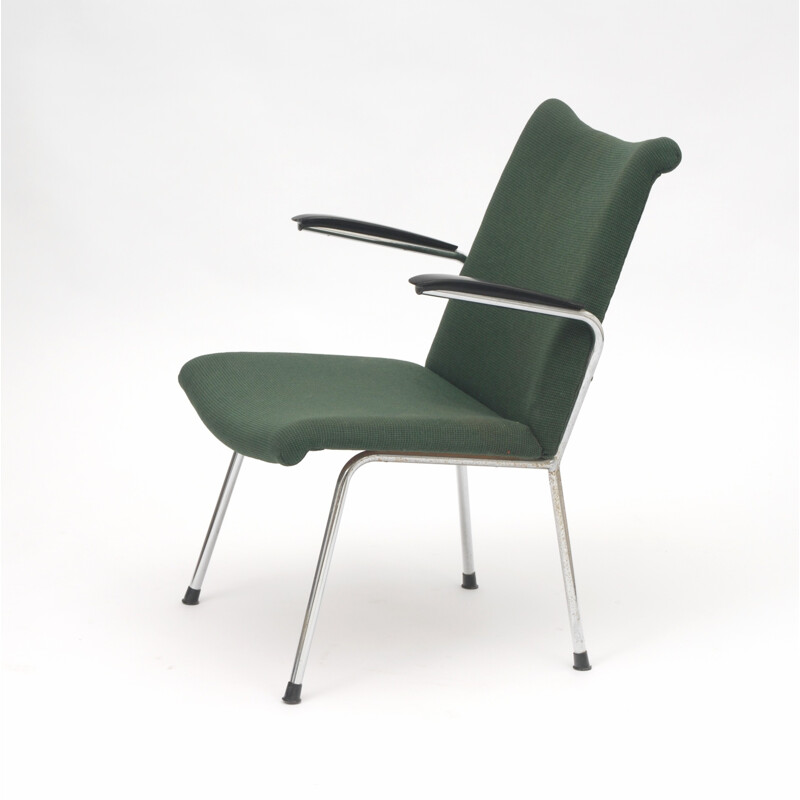 Green armchair De Wit Netherlands - 1950s