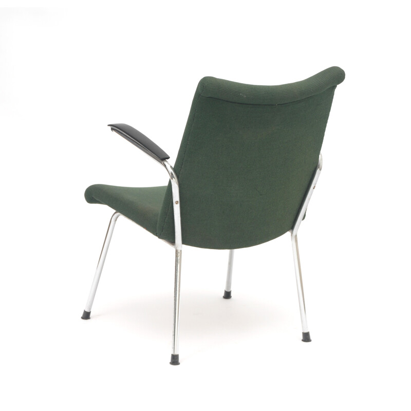 Green armchair De Wit Netherlands - 1950s