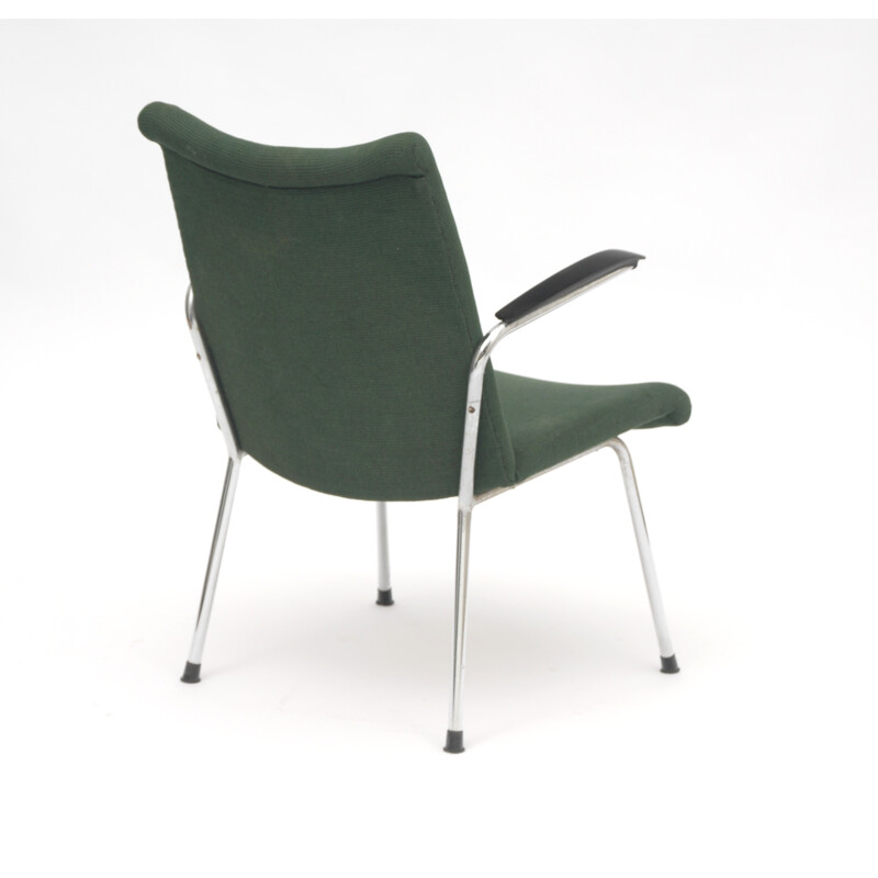 Green armchair De Wit Netherlands - 1950s