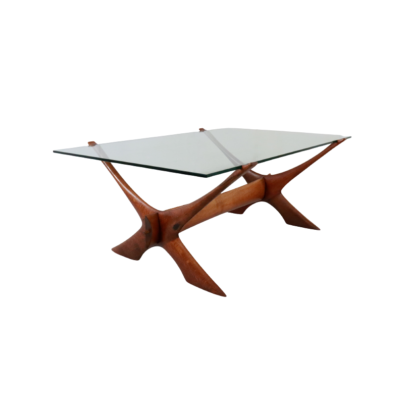 Vintage coffee table by Illum Wikkelso for the C. f. Christensen