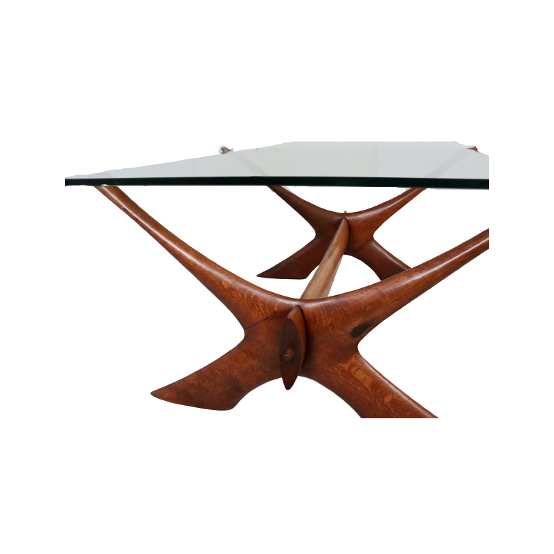 Vintage coffee table by Illum Wikkelso for the C. f. Christensen