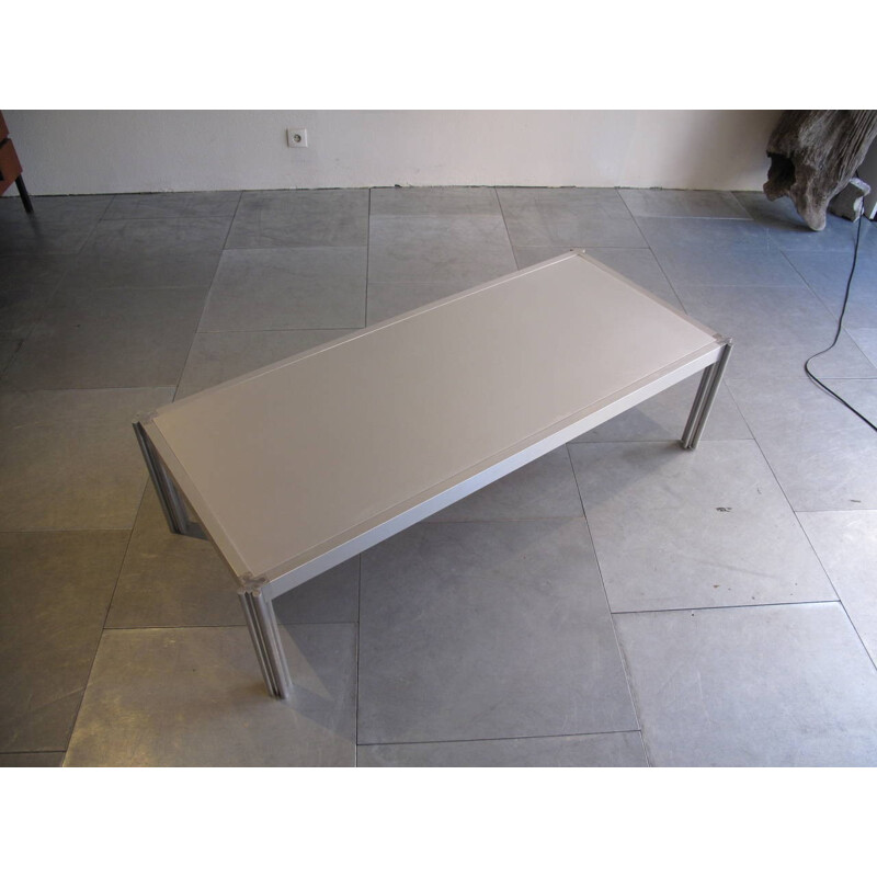 Coffee table in aluminum, George CIANCIMINO - 1970s