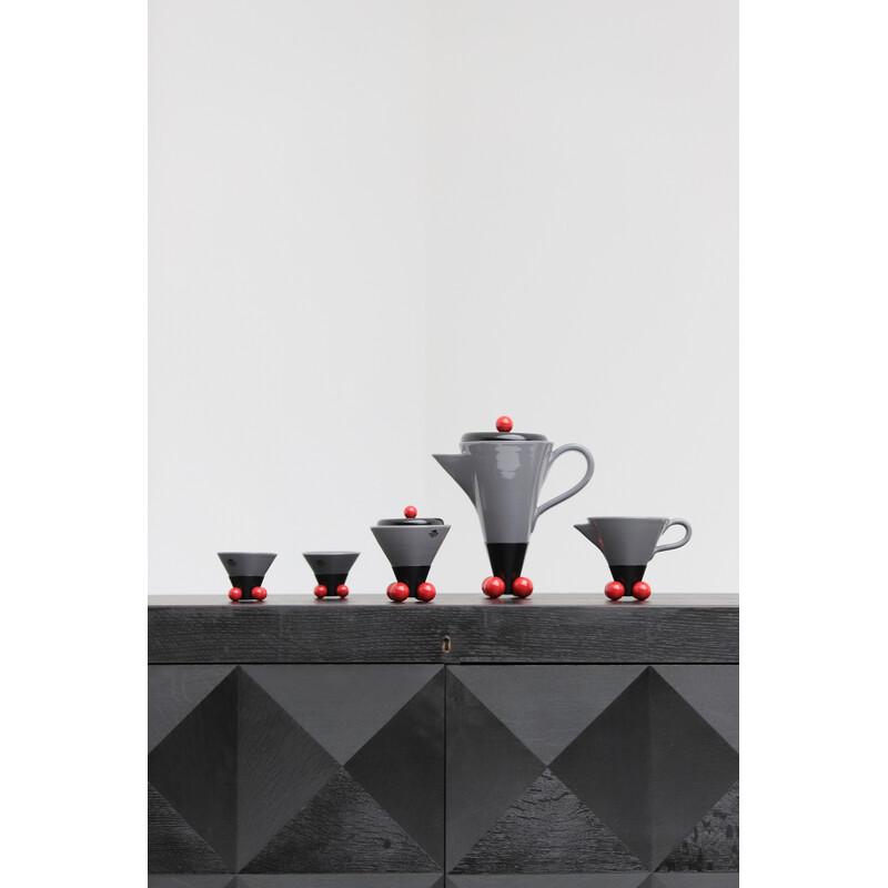 Vintage coffee service by Pietro d'Amato for Costantini l'Ogetto, Italy 1980