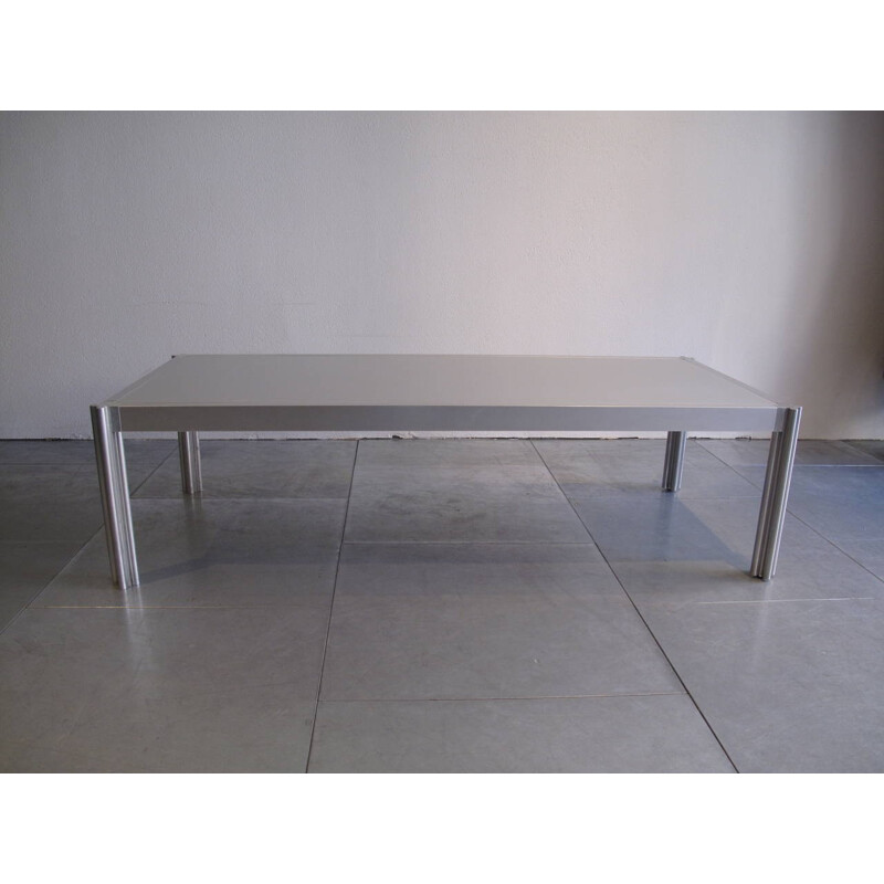 Coffee table in aluminum, George CIANCIMINO - 1970s