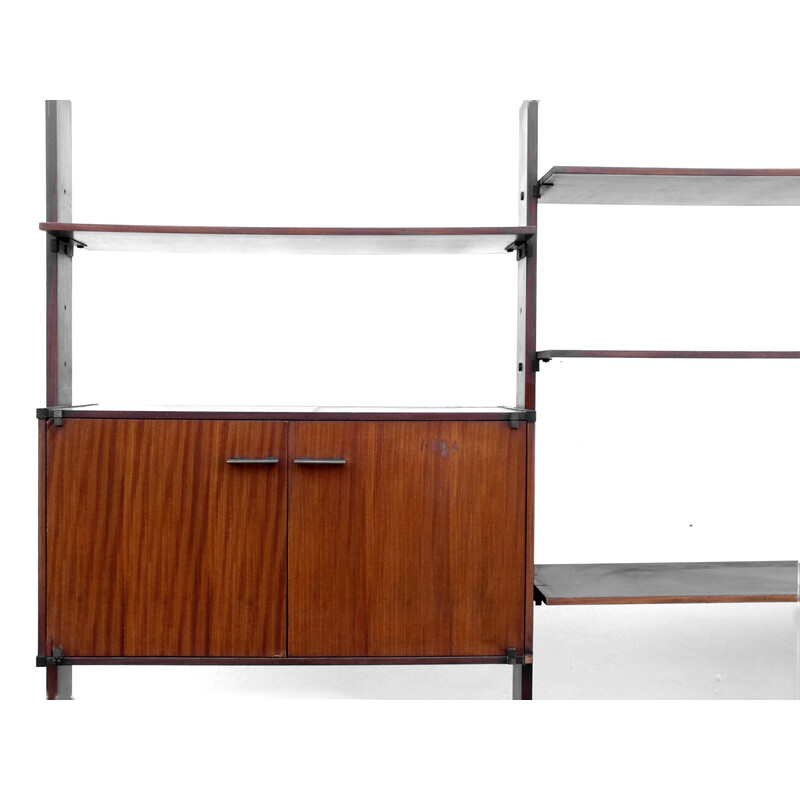 Vintage teak wall unit for Rb Italy, Italy 1950