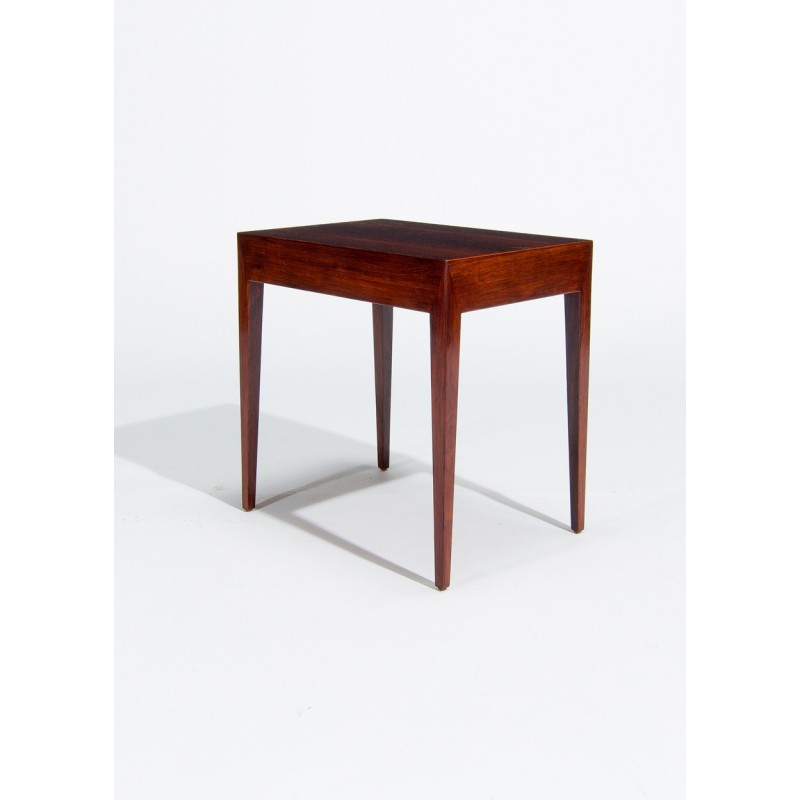 Vintage rosewood side table by Severin Hansen for Haslev Møbelsnedkeri, Denmark 1960