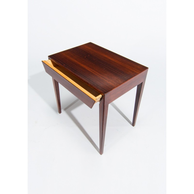 Vintage rosewood side table by Severin Hansen for Haslev Møbelsnedkeri, Denmark 1960