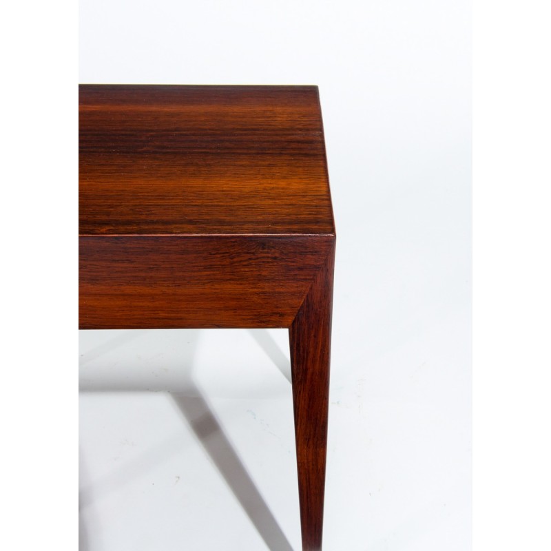 Vintage rosewood side table by Severin Hansen for Haslev Møbelsnedkeri, Denmark 1960