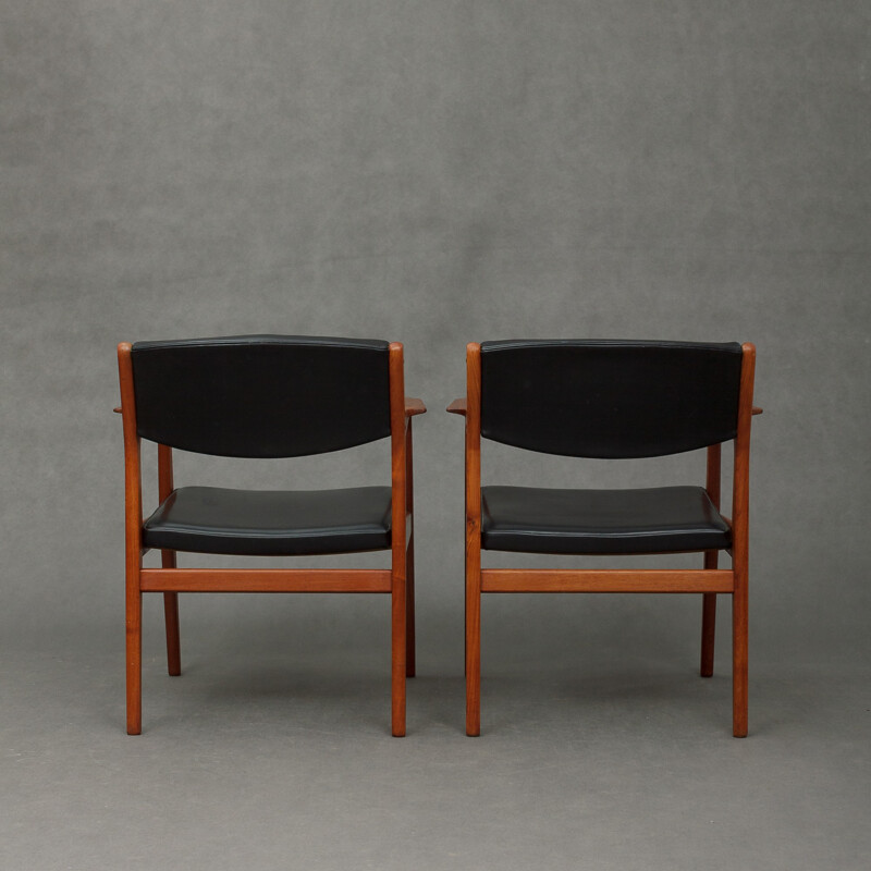 Pair of teak chairs by Eric Buch for Orum - 1960s