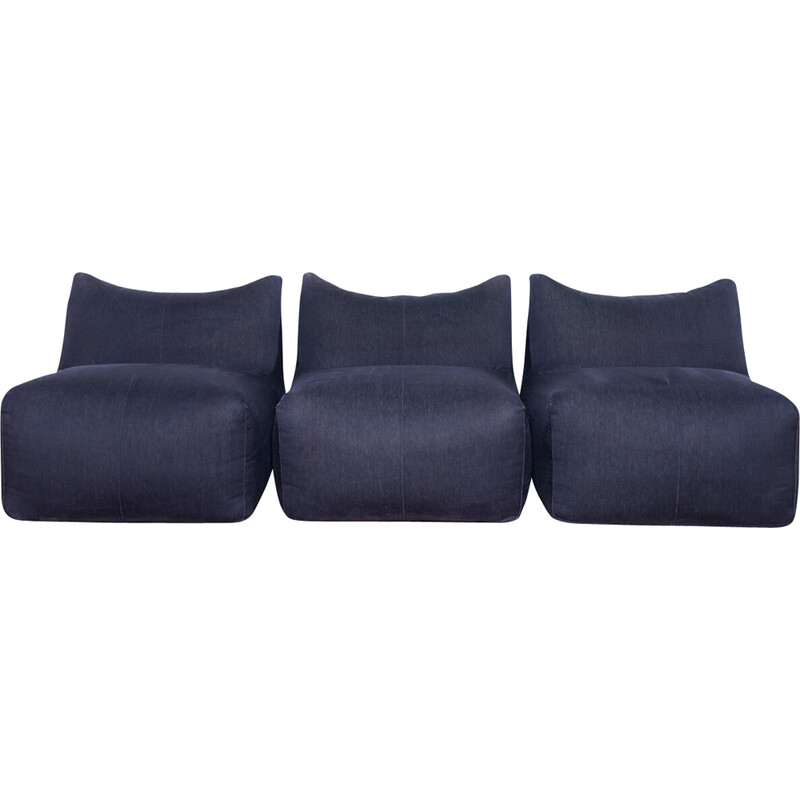 Lot de 3 fauteuils vintage "Le Dolls" par Mario Bellini pour C et B, Italie 1970