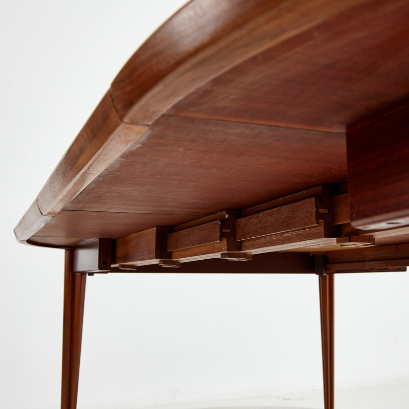 Vintage teak table by Henry Rosengren Hansen for Brande Møbelindustri, 1960