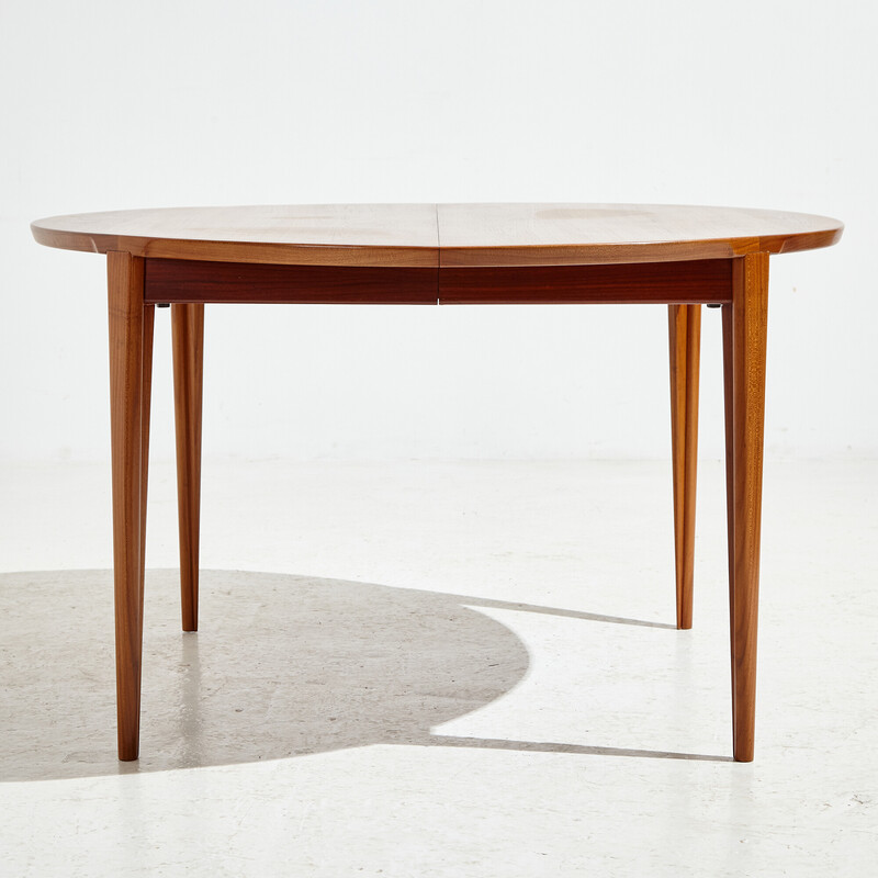 Table vintage en teck par Henry Rosengren Hansen pour Brande Møbelindustri, 1960