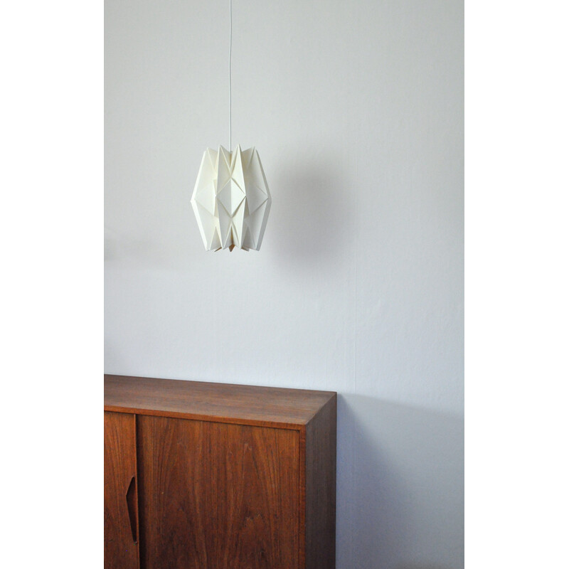 Vintage "Le Klint" pleated pendant lamp by Peter Hvidt and Orla Mølgaard-Nielsen, Denmark 1962
