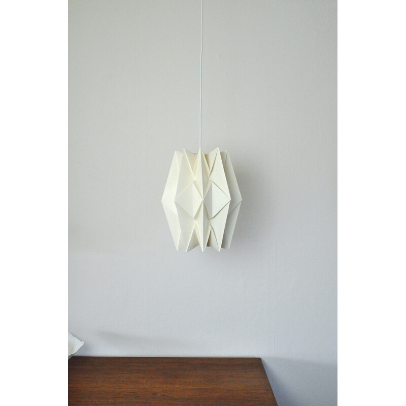 Vintage "Le Klint" pleated pendant lamp by Peter Hvidt and Orla Mølgaard-Nielsen, Denmark 1962